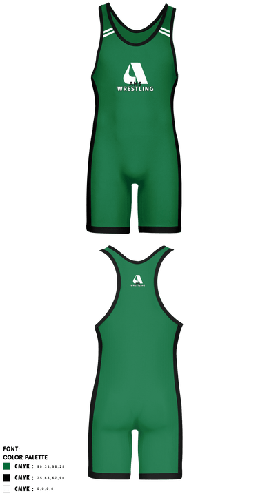 Aiea High School Wrestling 79734780 Wrestling Singlet - 1