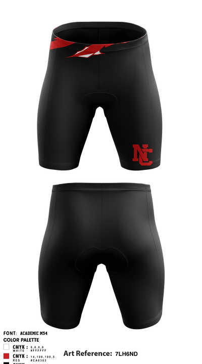 North Central Panthers Volleyball 84585356 Men's Compression Shorts - 1