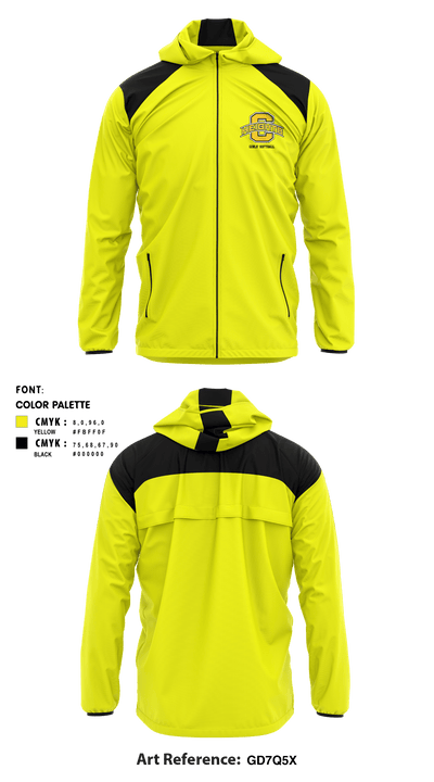 Heights Girls' Softball 44125706 Windbreaker - 1