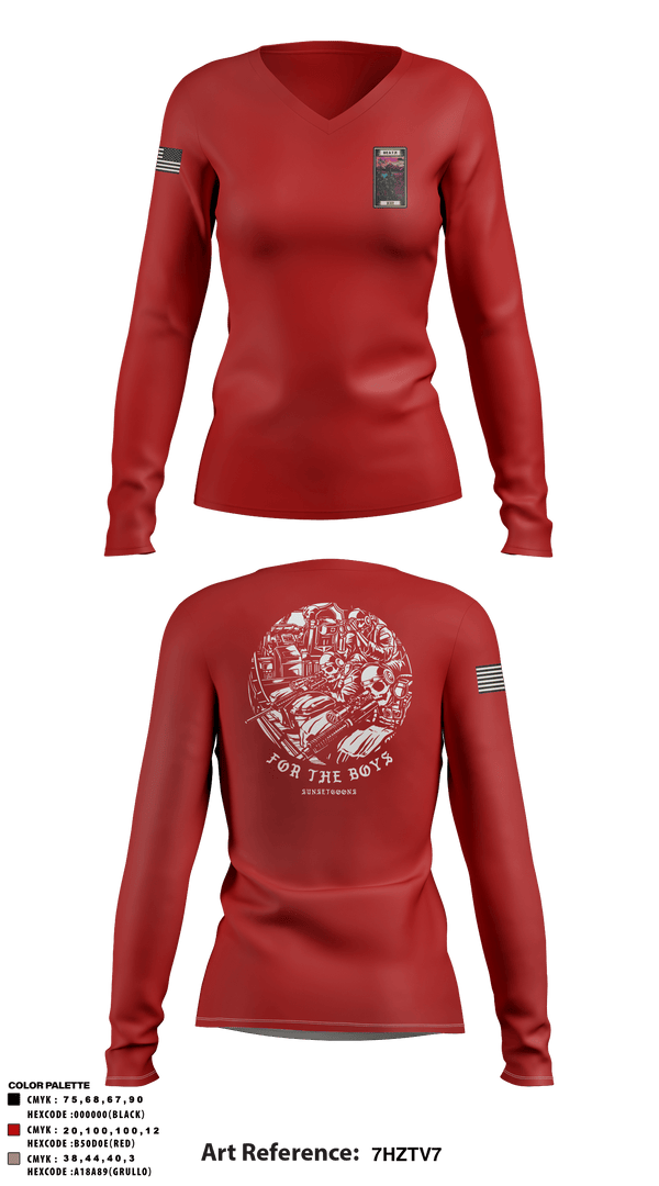 Women's Long Sleeve Vneck Shirt, , , Teamtime, Team time, sublimation, custom sports apparel, team uniforms, spirit wear, spiritwear, sports uniforms, custom shirts, team store, custom team store, fundraiser sports, apparel fundraiser
