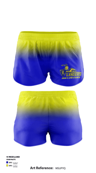 Women's Shorts, John R Lewis High School Dance, , Teamtime, Team time, sublimation, custom sports apparel, team uniforms, spirit wear, spiritwear, sports uniforms, custom shirts, team store, custom team store, fundraiser sports, apparel fundraiser