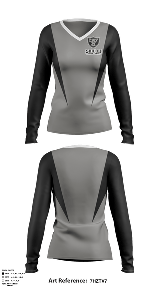 Long Sleeve Performance Shirt, Shiloh High School Volleyball, Women's Volleyball, Teamtime, Team time, sublimation, custom sports apparel, team uniforms, spirit wear, spiritwear, sports uniforms, custom shirts, team store, custom team store, fundraiser sports, apparel fundraiser