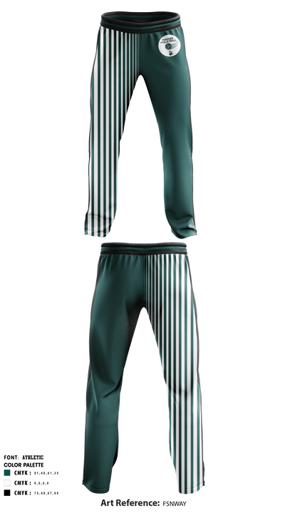 Pioneer Valley High School Men's Volleyball 5540258 Softball Pants - 1