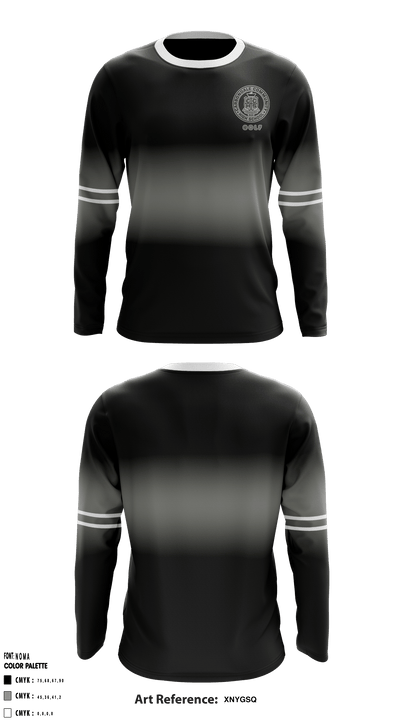 Carbondale Community High School Golf 88872531 Long Sleeve Performance Shirt - 1