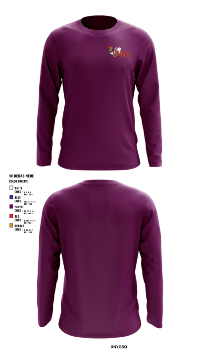 B Buzz Baseball League 70409945 Long Sleeve Performance Shirt - 4