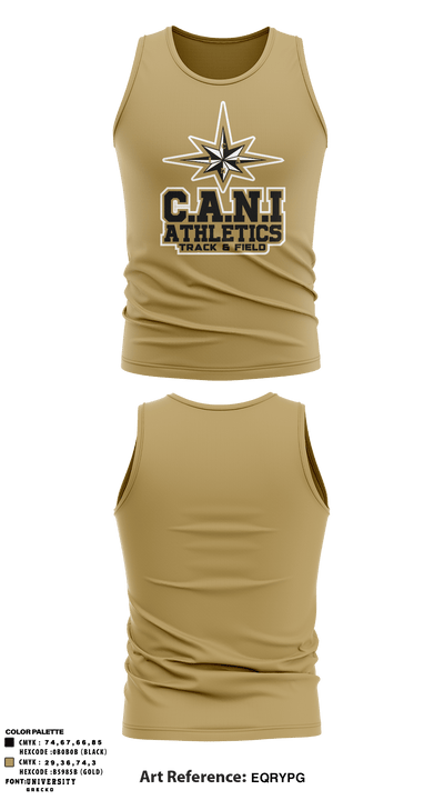 C.A.N.I Athletics Track & Field 1569769 Tank Top - 3