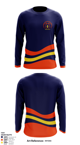 Long Sleeve Performance Shirt, Illinois Impact Basketball, Men's Basketball, Teamtime, Team time, sublimation, custom sports apparel, team uniforms, spirit wear, spiritwear, sports uniforms, custom shirts, team store, custom team store, fundraiser sports, apparel fundraiser