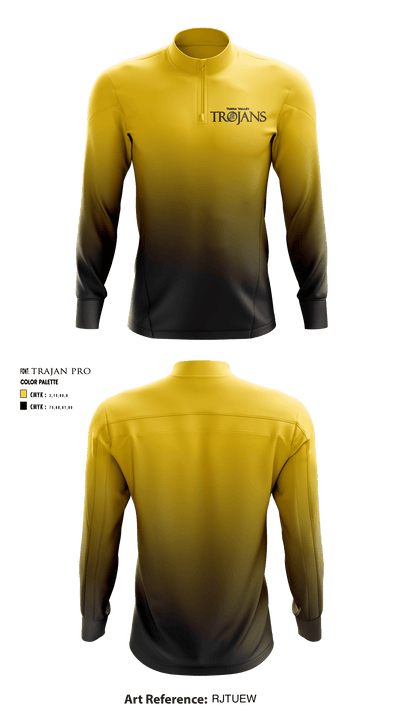 Yucca Valley High School Wrestling 24440884 Quarter Zip Jacket - 1