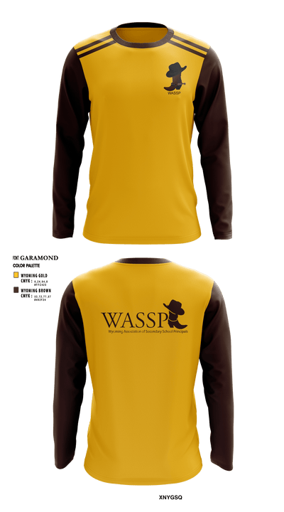 Wyoming Association of Secondary School Principals 79829296 Long Sleeve Performance Shirt - 4