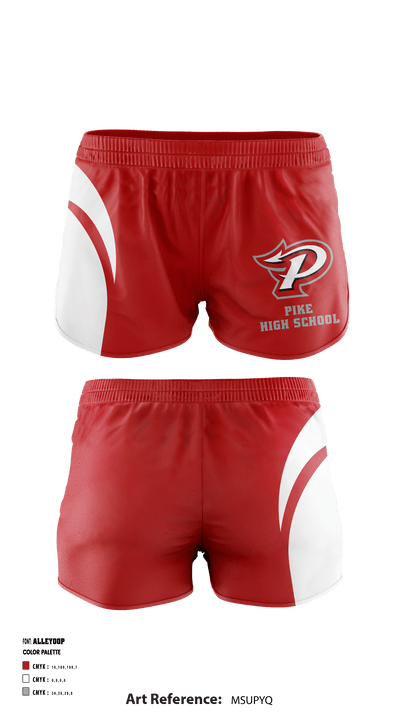 Pike High School 12877641 Women's Shorts - 1