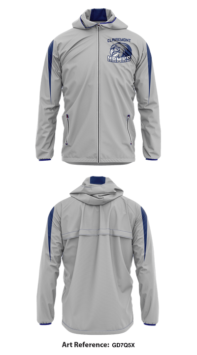 Clairemont Hawks Youth Football & Cheer 16851027 Windbreaker - 1