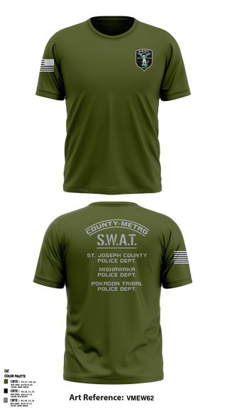 Short Sleeve Performance Shirt, St. Joseph County SWAT, , Teamtime, Team time, sublimation, custom sports apparel, team uniforms, spirit wear, spiritwear, sports uniforms, custom shirts, team store, custom team store, fundraiser sports, apparel fundraiser