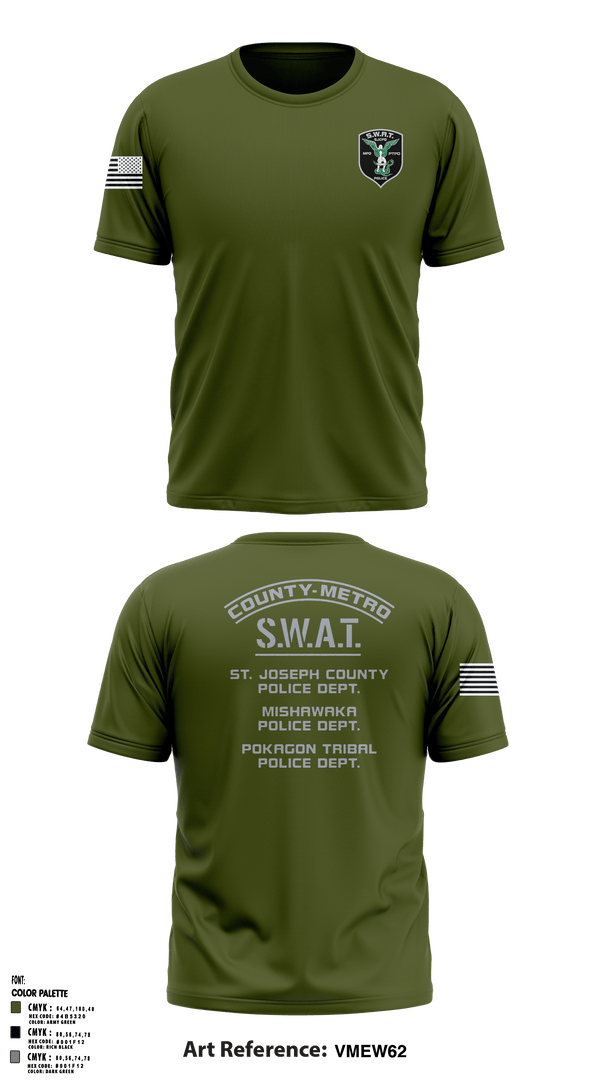 Short Sleeve Performance Shirt, St. Joseph County SWAT, , Teamtime, Team time, sublimation, custom sports apparel, team uniforms, spirit wear, spiritwear, sports uniforms, custom shirts, team store, custom team store, fundraiser sports, apparel fundraiser