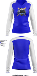 Bolden Little League 25944693 Women's Long Sleeve V-neck Shirt - 1