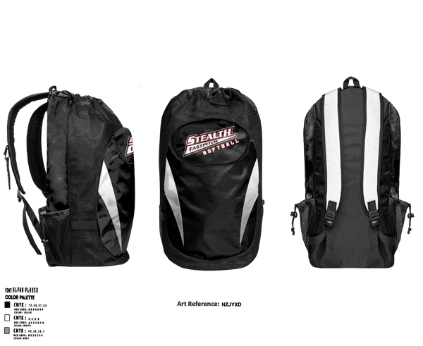 Gear Bag, Stealth Softball Org, Softball, Teamtime, Team time, sublimation, custom sports apparel, team uniforms, spirit wear, spiritwear, sports uniforms, custom shirts, team store, custom team store, fundraiser sports, apparel fundraiser
