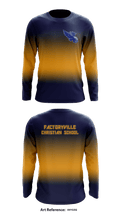 Factoryville Christian School 78112632 Long Sleeve Performance Shirt - 2