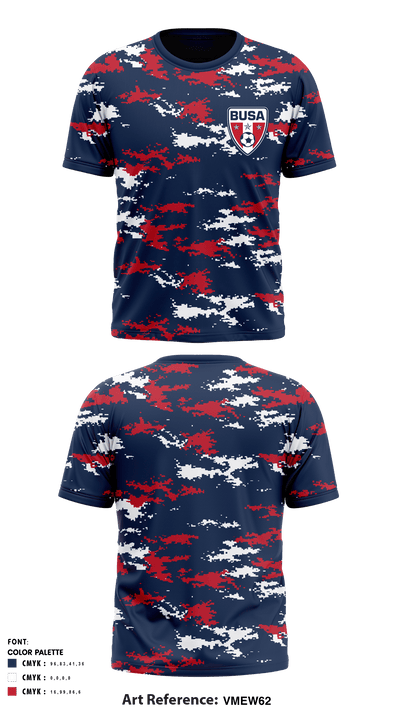 BUSA 13833283 Short Sleeve Performance Shirt - 3