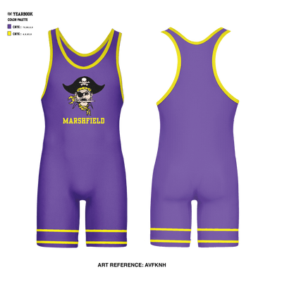 Marshfield High School Wrestling 37612637 Wrestling Singlet - 1