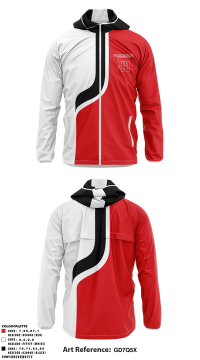 Dixie Heights High School track 84293747 Windbreaker - 1