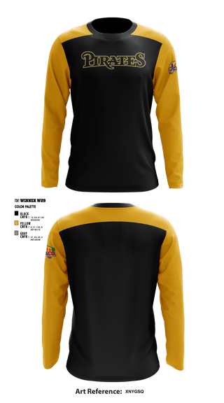 Long Sleeve Performance Shirt, Los Angeles Pirates, Baseball, Teamtime, Team time, sublimation, custom sports apparel, team uniforms, spirit wear, spiritwear, sports uniforms, custom shirts, team store, custom team store, fundraiser sports, apparel fundraiser