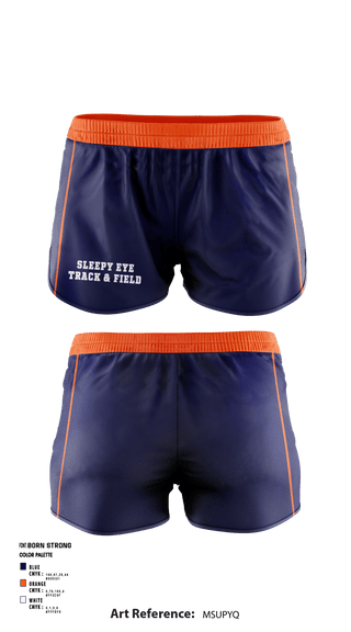 Women's Shorts, Sleepy Eye High School Track, Track & Field, Teamtime, Team time, sublimation, custom sports apparel, team uniforms, spirit wear, spiritwear, sports uniforms, custom shirts, team store, custom team store, fundraiser sports, apparel fundraiser