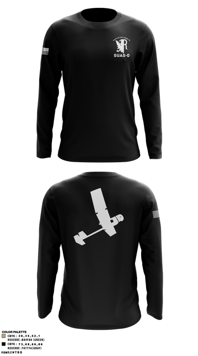 332 AEW / 332 ESFS 20613059 Long Sleeve Performance Shirt - 2