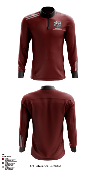 Quarter Zip Jacket, BRUINS, Wrestling, Teamtime, Team time, sublimation, custom sports apparel, team uniforms, spirit wear, spiritwear, sports uniforms, custom shirts, team store, custom team store, fundraiser sports, apparel fundraiser