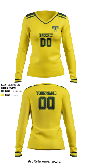 Women's Long Sleeve Vneck Shirt, Taconic High School Volleyball, Women's Volleyball, Teamtime, Team time, sublimation, custom sports apparel, team uniforms, spirit wear, spiritwear, sports uniforms, custom shirts, team store, custom team store, fundraiser sports, apparel fundraiser