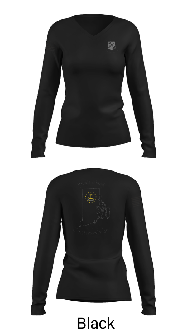 Women's Long Sleeve Vneck Shirt, , National Guard, Teamtime, Team time, sublimation, custom sports apparel, team uniforms, spirit wear, spiritwear, sports uniforms, custom shirts, team store, custom team store, fundraiser sports, apparel fundraiser