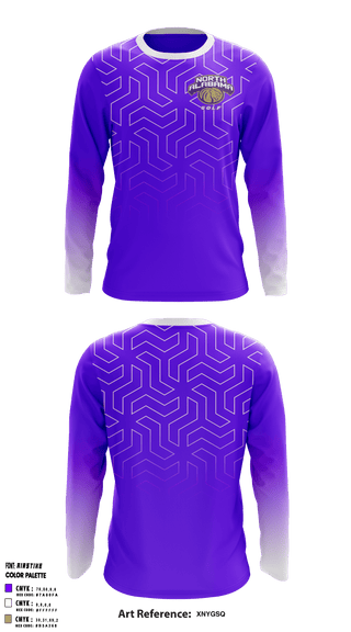 Long Sleeve Performance Shirt, University of North Alabama Golf, Golf, Teamtime, Team time, sublimation, custom sports apparel, team uniforms, spirit wear, spiritwear, sports uniforms, custom shirts, team store, custom team store, fundraiser sports, apparel fundraiser