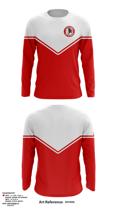 East Side High School Lacrosse 36025733 Long Sleeve Performance Shirt - 1