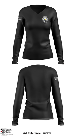 Women's Long Sleeve Vneck Shirt, , Army, Teamtime, Team time, sublimation, custom sports apparel, team uniforms, spirit wear, spiritwear, sports uniforms, custom shirts, team store, custom team store, fundraiser sports, apparel fundraiser