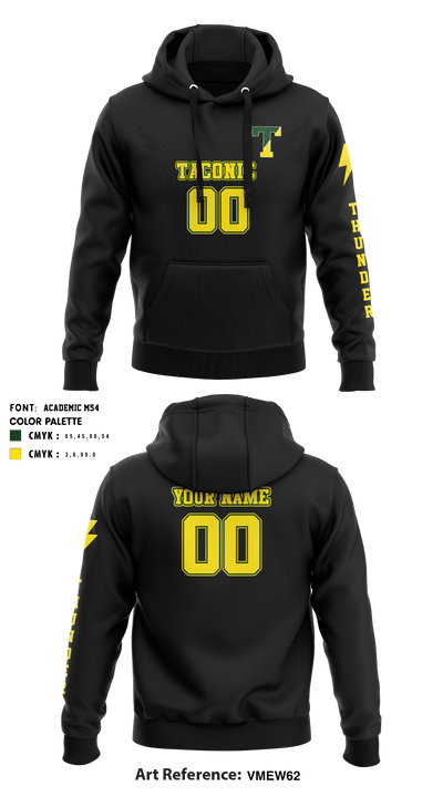Taconic High School Volleyball 26091009 Hoodie - 5