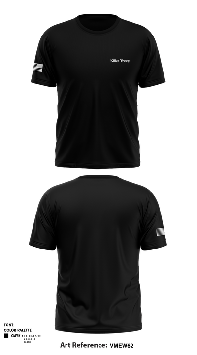 Killer Troop 42115552 Short Sleeve Performance Shirt - 1