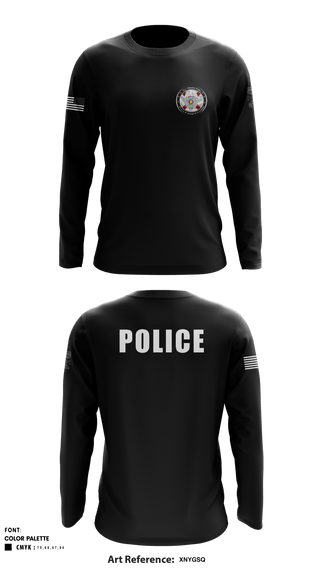 Long Sleeve Performance Shirt, Bay Minette Police Department, Police, Teamtime, Team time, sublimation, custom sports apparel, team uniforms, spirit wear, spiritwear, sports uniforms, custom shirts, team store, custom team store, fundraiser sports, apparel fundraiser