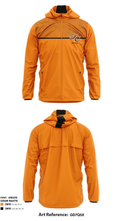 Jackson Center High School Soccer 76074207 Windbreaker - 1