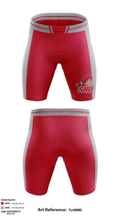 Sacred Heart University Wrestling 85228985 Men's Compression Shorts - 2