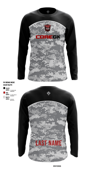 Long Sleeve Performance Shirt, CORE Soccer Academy, Men's Soccer, Teamtime, Team time, sublimation, custom sports apparel, team uniforms, spirit wear, spiritwear, sports uniforms, custom shirts, team store, custom team store, fundraiser sports, apparel fundraiser