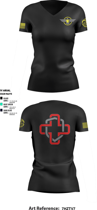 Women's Short Sleeve Vneck Shirt, Border State Security, , Teamtime, Team time, sublimation, custom sports apparel, team uniforms, spirit wear, spiritwear, sports uniforms, custom shirts, team store, custom team store, fundraiser sports, apparel fundraiser