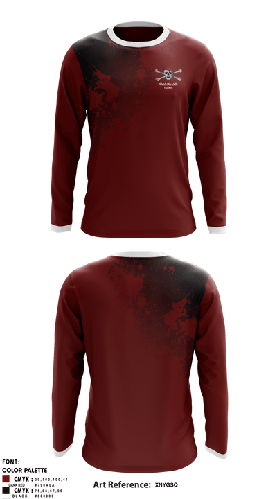 Port Charlotte High School Tennis 8564501 Long Sleeve Performance Shirt - 1
