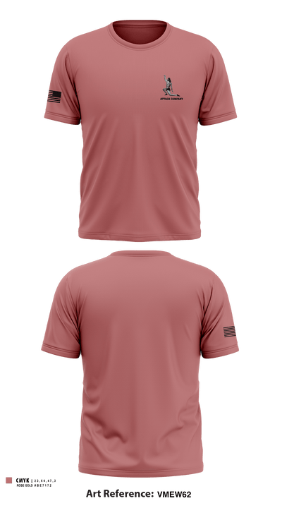 Attack company 87709527 Short Sleeve Performance Shirt - 1