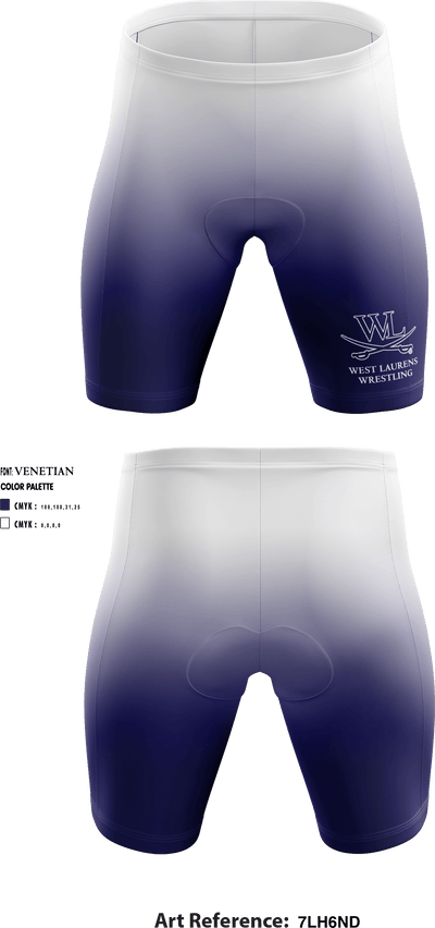West Laurens High School Wrestling 83204724 Men's Compression Shorts - 1