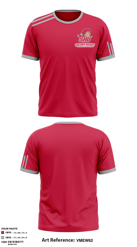Short Sleeve Performance Shirt, Sacred Heart University Wrestling, Wrestling, Teamtime, Team time, sublimation, custom sports apparel, team uniforms, spirit wear, spiritwear, sports uniforms, custom shirts, team store, custom team store, fundraiser sports, apparel fundraiser