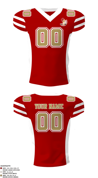 Football Jersey, CC Niners, Football, Teamtime, Team time, sublimation, custom sports apparel, team uniforms, spirit wear, spiritwear, sports uniforms, custom shirts, team store, custom team store, fundraiser sports, apparel fundraiser