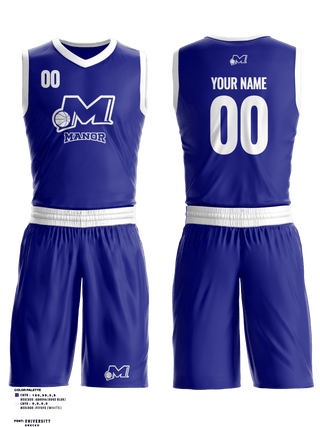 Basketball Uniform, Manor Basketball League, Men's Basketball, Teamtime, Team time, sublimation, custom sports apparel, team uniforms, spirit wear, spiritwear, sports uniforms, custom shirts, team store, custom team store, fundraiser sports, apparel fundraiser