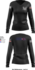 FREEDOM 6110884 Women's Long Sleeve V-neck Shirt - 1