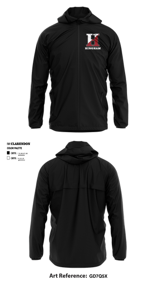 Windbreaker, Hingham High School, Spirit Store, Teamtime, Team time, sublimation, custom sports apparel, team uniforms, spirit wear, spiritwear, sports uniforms, custom shirts, team store, custom team store, fundraiser sports, apparel fundraiser
