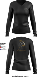 Reaper 4356071 Women's Long Sleeve V-neck Shirt - 2