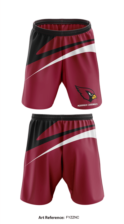 Merrimack Cardinals 42988628 Athletic Shorts With Pockets - 1