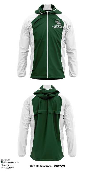 Richwoods High School Cheer 32205156 Windbreaker - 1